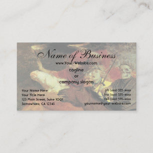 War by Arnold Bocklin Business Card