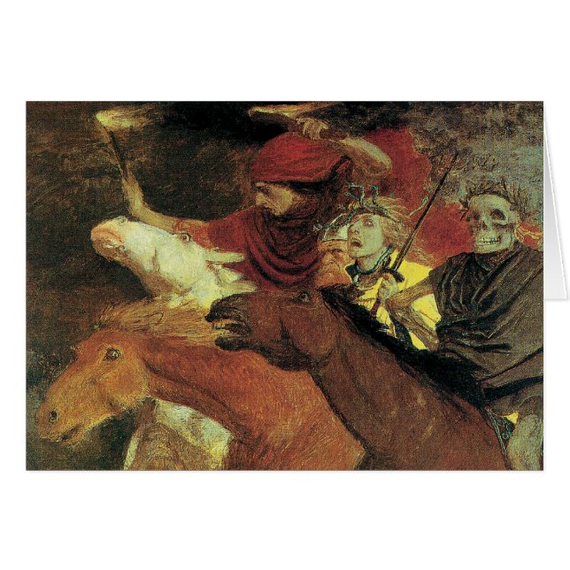 War by Arnold Bocklin, Vintage Symbolism Fine Art (Front Horizontal)