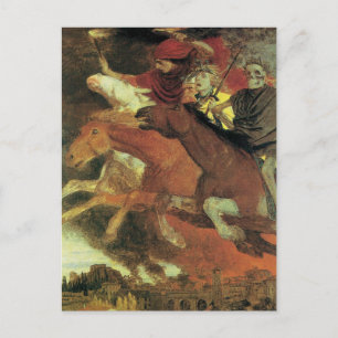 War by Arnold Bocklin, Vintage Symbolism Fine Art Postcard