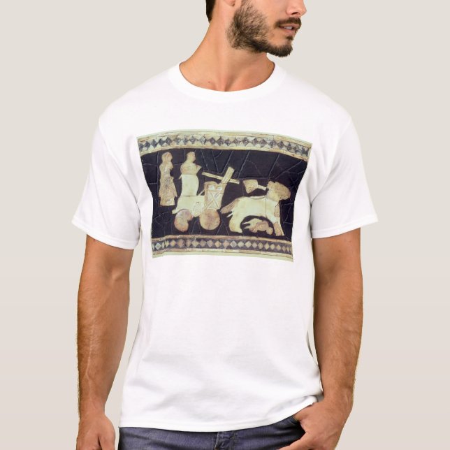 War chariot pulled by two horses, 2800-2300 BC T-Shirt (Front)