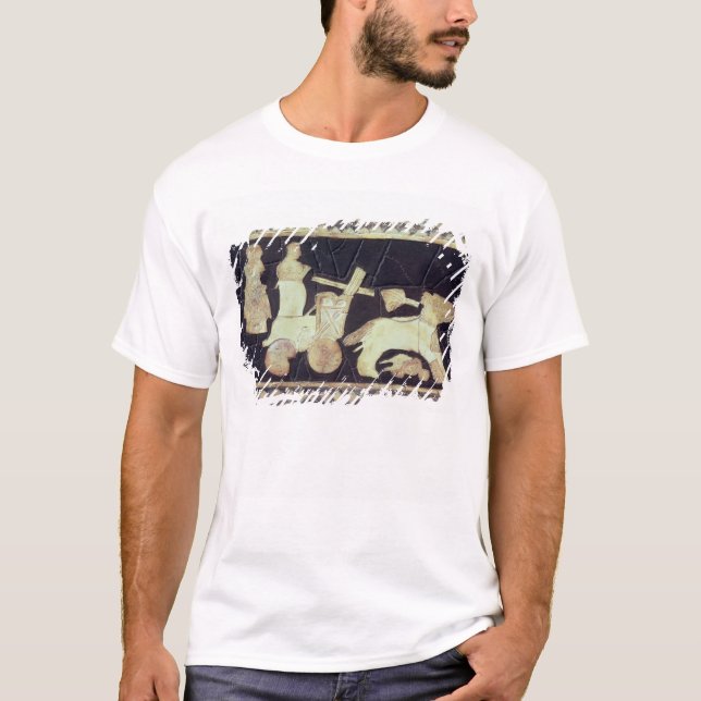 War chariot pulled by two horses, 2800-2300 BC T-Shirt (Front)