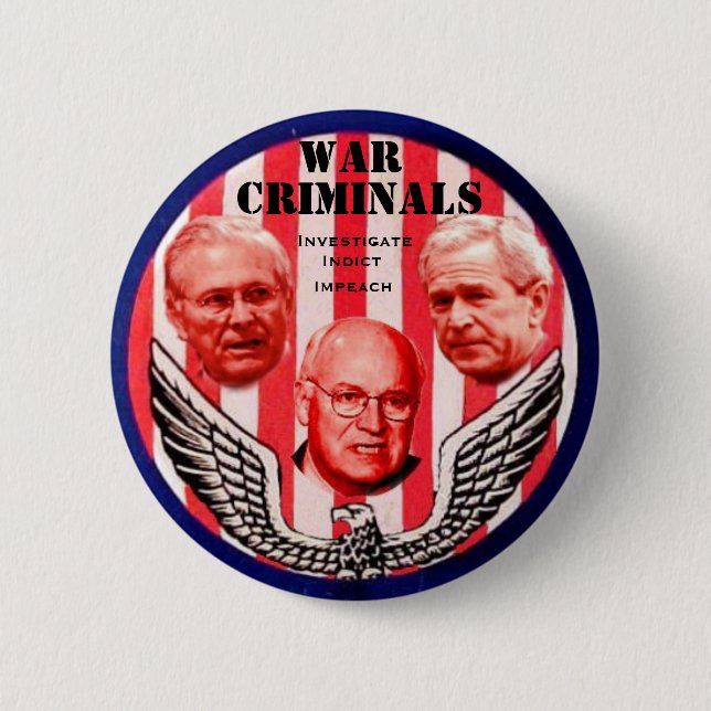 War Criminals Button (Front)