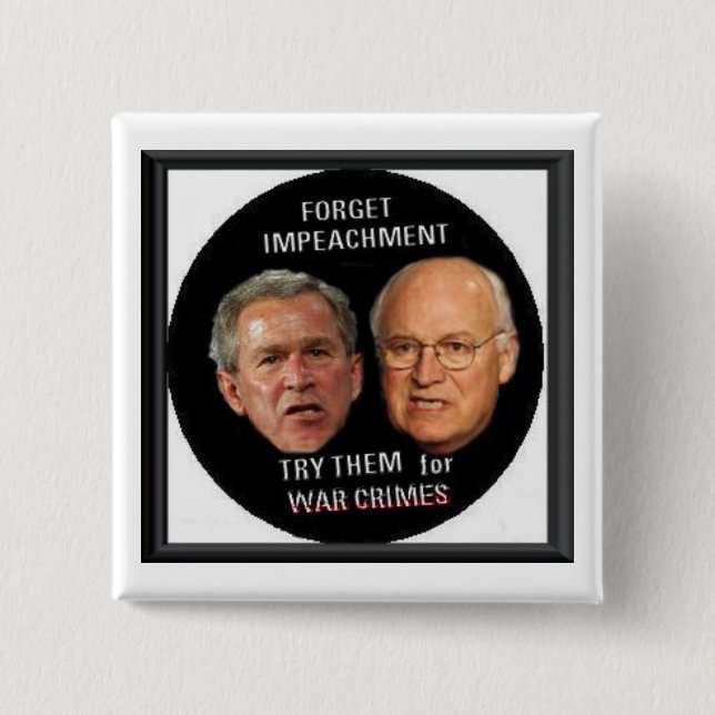 WAR CRIMINALS Button (Front)