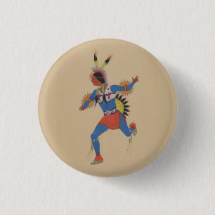 War Dance (or The Runner) 3 Cm Round Badge