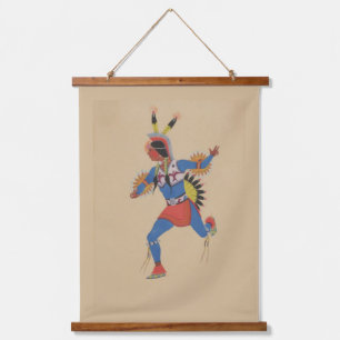 War Dance (or The Runner) Hanging Tapestry