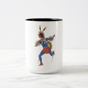 War Dance (or The Runner) Two-Tone Coffee Mug
