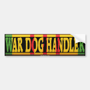 War Dog Handler Vietnam Service Ribbon Sticker