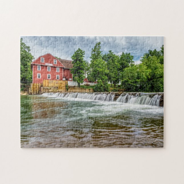 War Eagle Mill And Waterfall Jigsaw Puzzle (Horizontal)