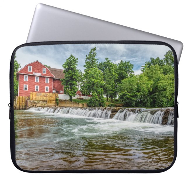 War Eagle Mill and Waterfall Laptop Sleeve (Front)
