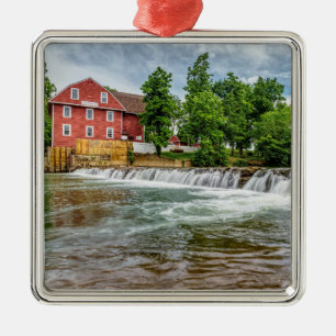 War Eagle Mill and Waterfall Metal Tree Decoration