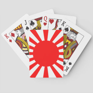 War Flag of the Imperial Japanese Army Playing Cards
