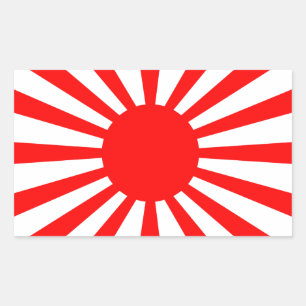 War Flag of the Imperial Japanese Army Rectangular Sticker
