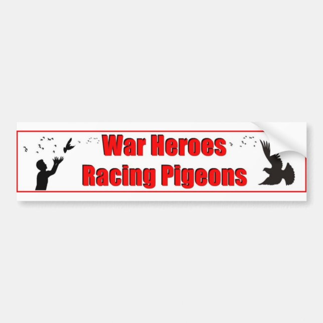 War Heroes Racing Pigeons Bumper Sticker (Front)