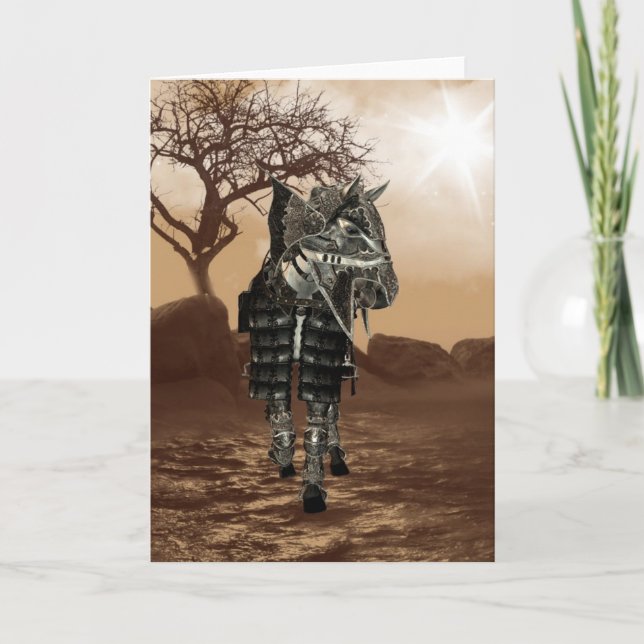 War Horse Greeting Card (Front)