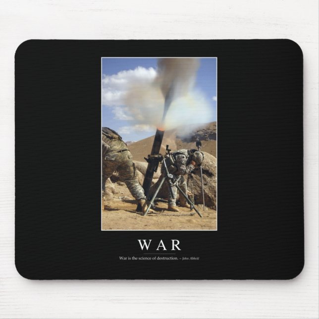 War: Inspirational Quote 1 Mouse Mat (Front)