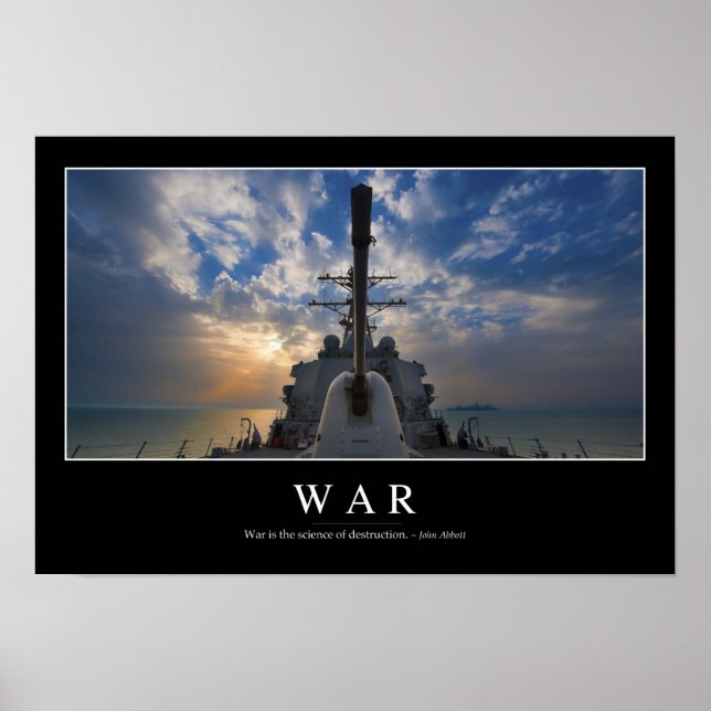 War: Inspirational Quote 2 Poster (Front)