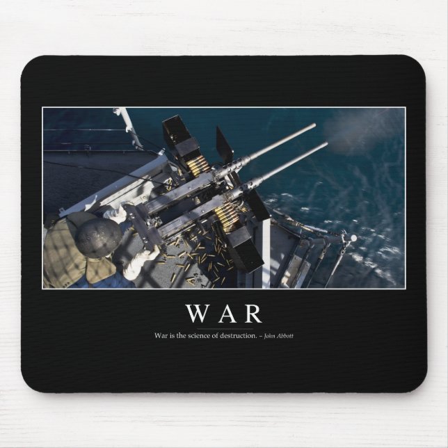 War: Inspirational Quote 3 Mouse Mat (Front)