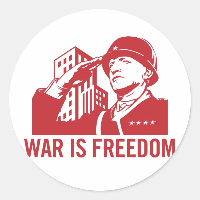War is Freedom Sticker (Front)