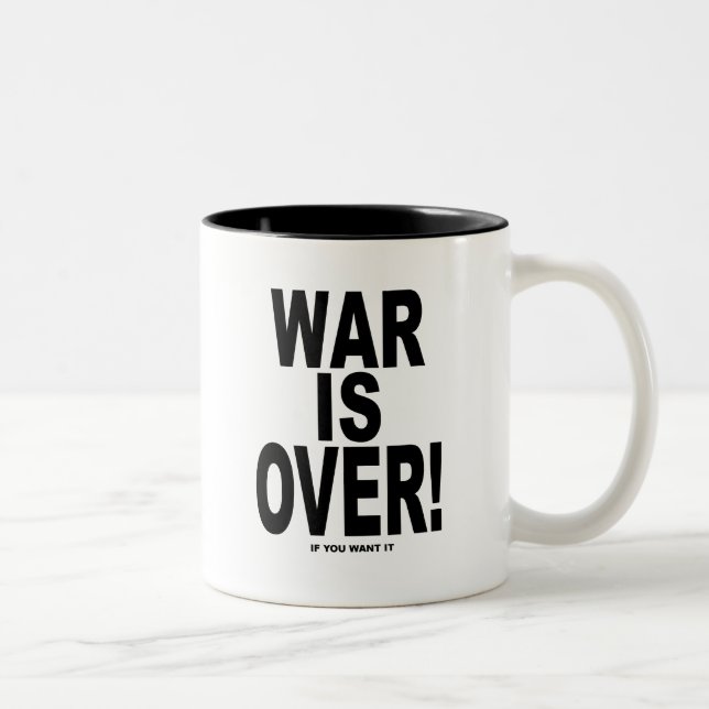 War Is Over if you want it Two-Tone Coffee Mug (Right)