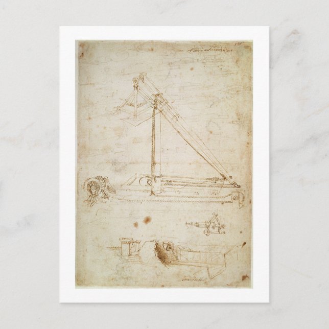 War machine (pencil on paper) postcard (Front)