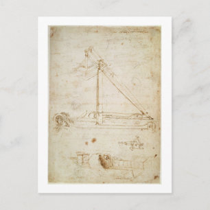 War machine (pencil on paper) postcard