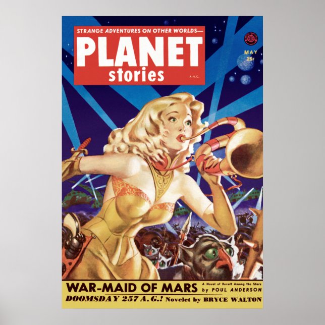 War-Maid of Mars from May 1952 Poster (Front)