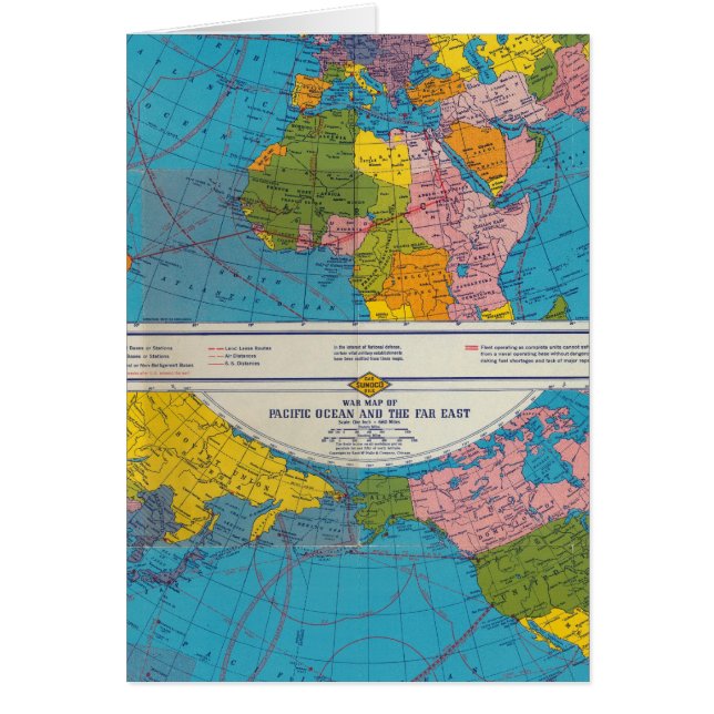 War map Atlantic, Eurasia, Africa, Pacific Ocean (Front)