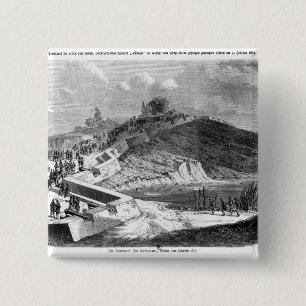 War of Duchies, Danish fortifications 15 Cm Square Badge