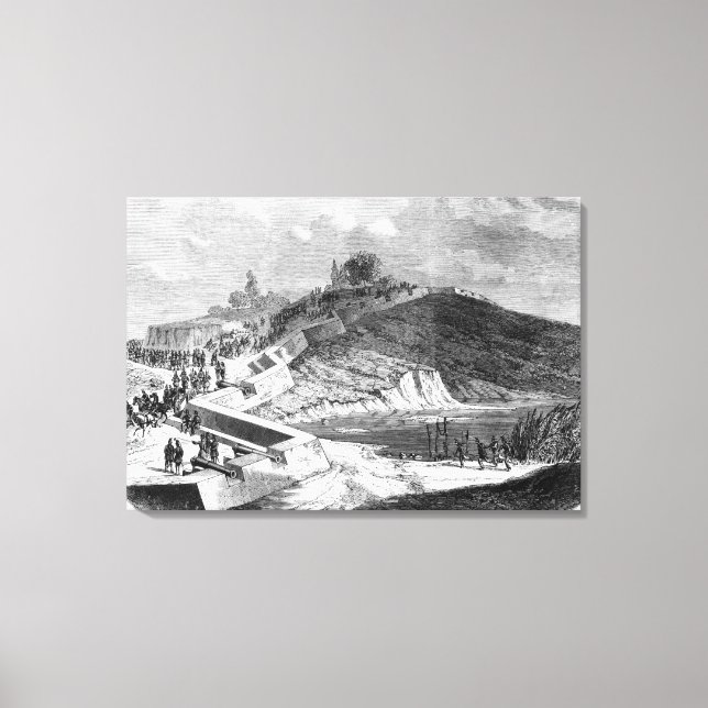 War of Duchies, Danish fortifications Canvas Print (Front)