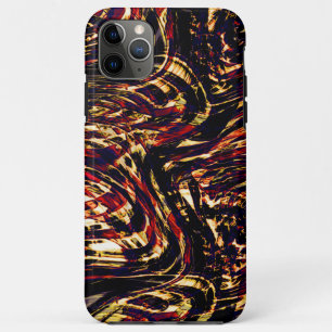 War of golden ribbons against red, in dark fund iPhone 11 pro max case