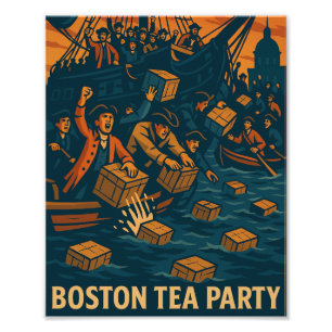 War of Independence 1773 USA One Nation Under Tea Photo Print