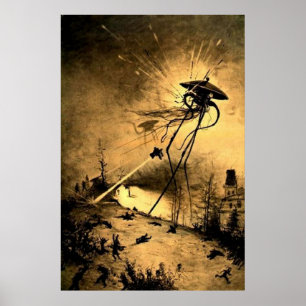 War of the Worlds H G Wells Poster