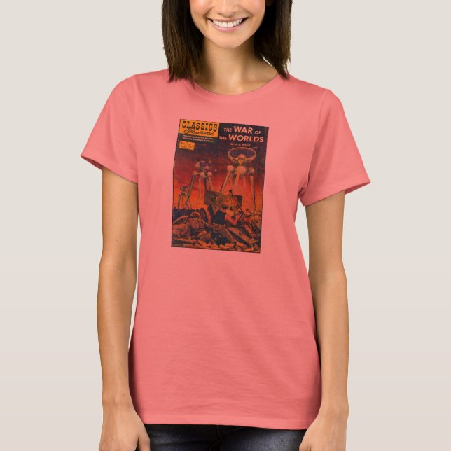 War of the Worlds Retro T-shirt (Front)