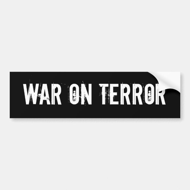 WAR ON TERROR BUMPER STICKER (Front)