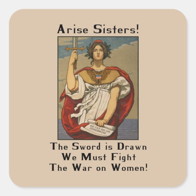 War on Women Political Protest Stickers (Front)