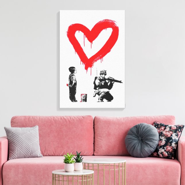 War or Love? Canvas Print (Insitu(LivingRoom))