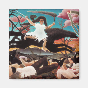 War or the Ride of Discord, Henri Rousseau Magnet