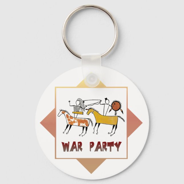 War Party Key Ring (Front)