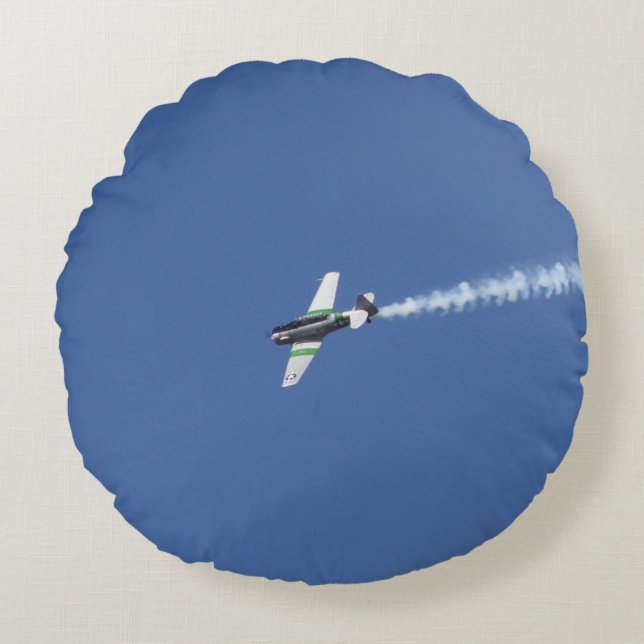 War Plane Round Cushion (Front)