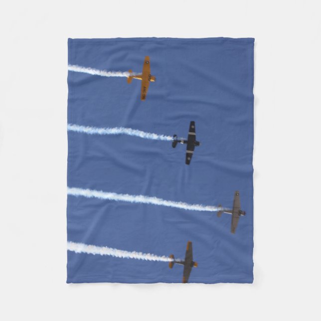 War Planes Fleece Blanket (Front)