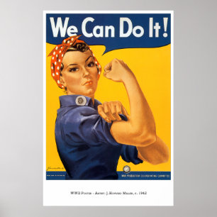 War-Poster-30: Rosie The Riveter Poster