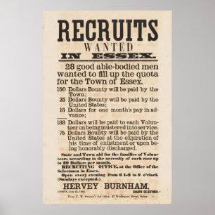 War Recruitment Vintage Poster