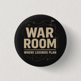War Room Mindset — Focus, Strategy & Discipline 3 Cm Round Badge