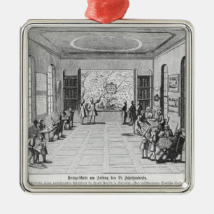 War school metal tree decoration