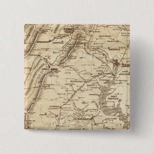 War Telegram Marking Map 15 Cm Square Badge