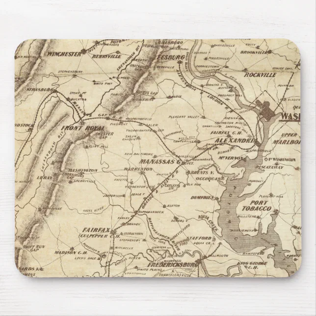 War Telegram Marking Map Mouse Mat | Zazzle