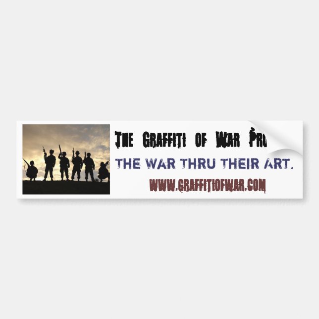 war thru their eyes bumper sticker (Front)