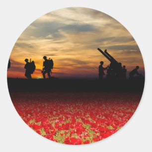 War Zone Classic Round Sticker