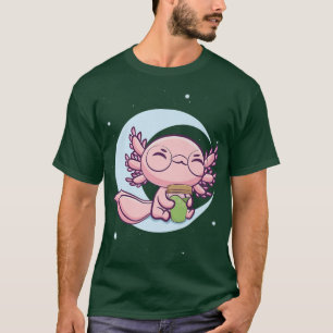 Warabi Mochi Drink Axolotl Ambystoma Mexicanum Cut T-Shirt