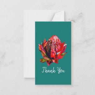 Waratah Australian native flower watercolor Card